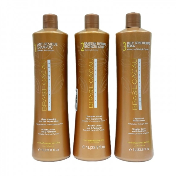 پک کراتین مو کادیو برزیل درجه یک Cadiveu Brasil Cacau Keratin Kit