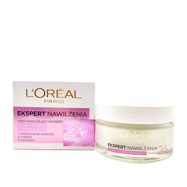 کرم آبرسان روز Ekspert لورال پاریس اورجینال ۲۴ ساعته| Loreal Ekspert Nawilzenia 24H