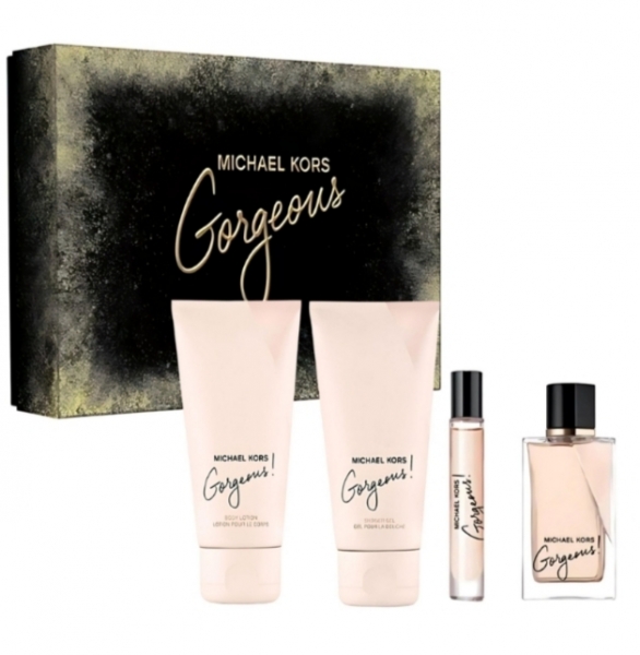 ست کادویی 4 تکه ادکلن مایکل کورس مدل جورجیوس MICHAEL KORS GORGEOUS