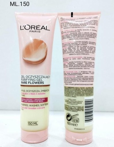 ژل شستشوی صورت لورال مخصوص پوستهای خشک و حساس اورجینال لورال LOREAL CLEANSING GEL