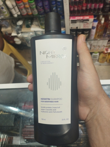 شامپو بدون سولفات نایت میرور مخصوص موهای کراتین شده ایتالیایی SHAMPOO NIGHT MIRROR 